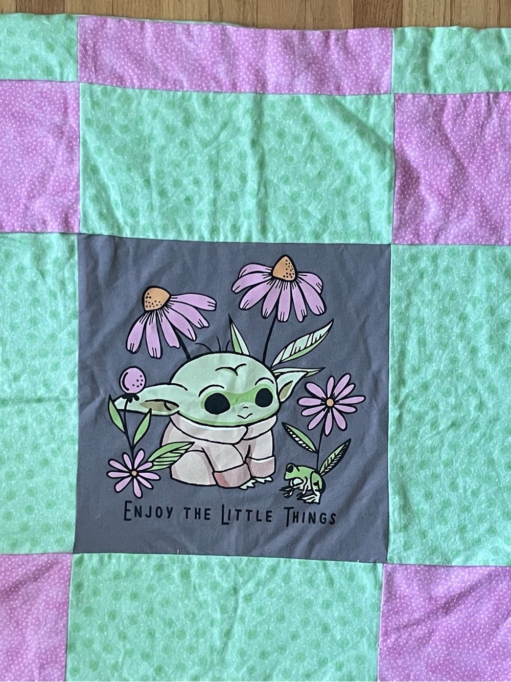 Upcycled Grogu Baby Blanket or Throw